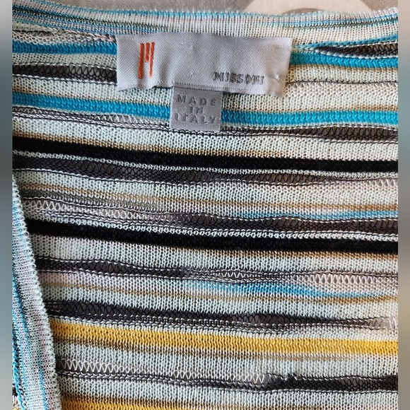 *Missoni Striped Lightweight Button Up Cardigan - Women's Small - Picture 4 of 10